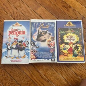 Animated Movie VHS Collection Set of 3 Excellent Pre Owned Condition‎ Vintage